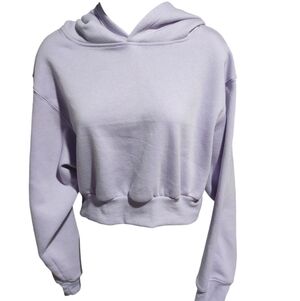 Refuge Athletics Crop Hoodie Lilac Purple Large